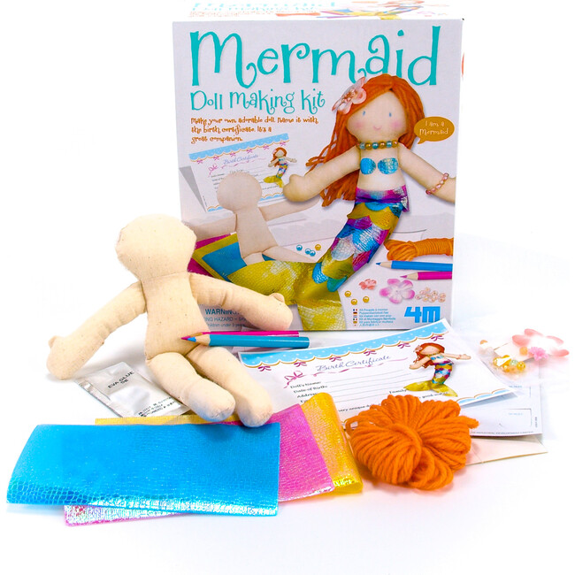 4M Mermaid Doll Making Kit - Arts & Crafts - 3