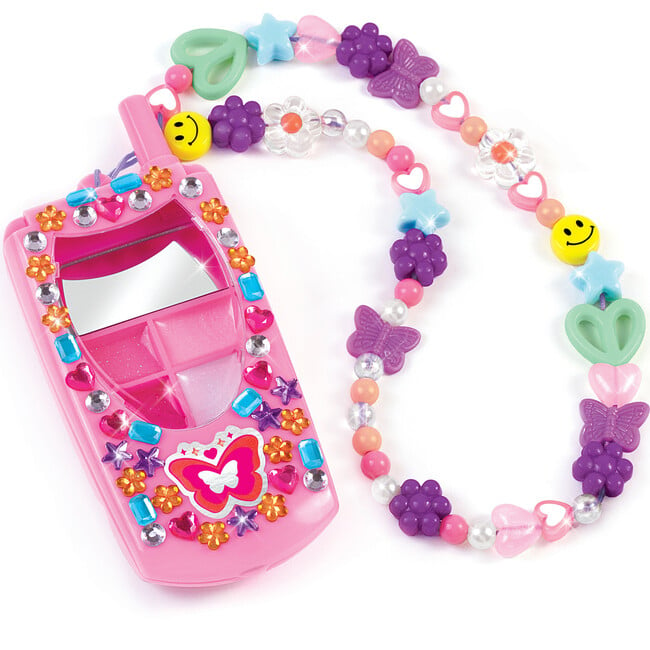 Flip Phone Lip Gloss Set & DIY Lanyard - Arts & Crafts - 4