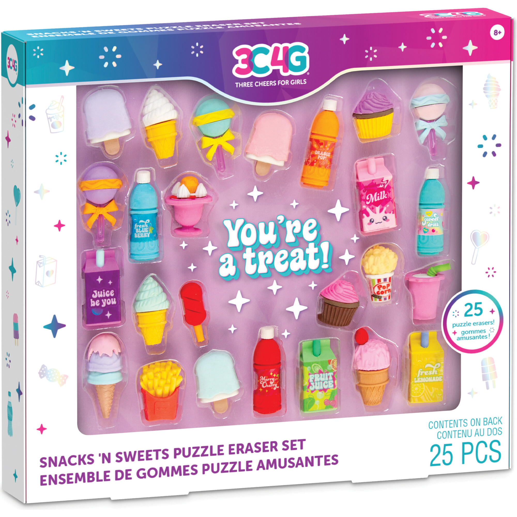 3C4G: Snacks 'N Sweets Puzzle Eraser Set - Arts & Crafts - 1
