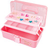 3C4G: Pink & Gold: Hard Case Makeup Storage Set - Arts & Crafts - 1 - thumbnail