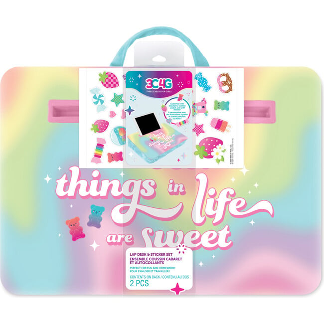 3C4G: Life Is Sweet Lap Desk & Sticker Set