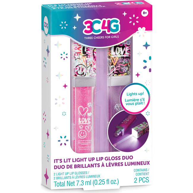 3C4G: Graffiti: It's Lit Light Up Lip Gloss Duo