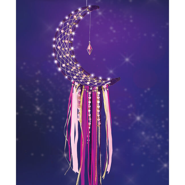 DIY Lunar Dream Catcher With Lights - Arts & Crafts - 6