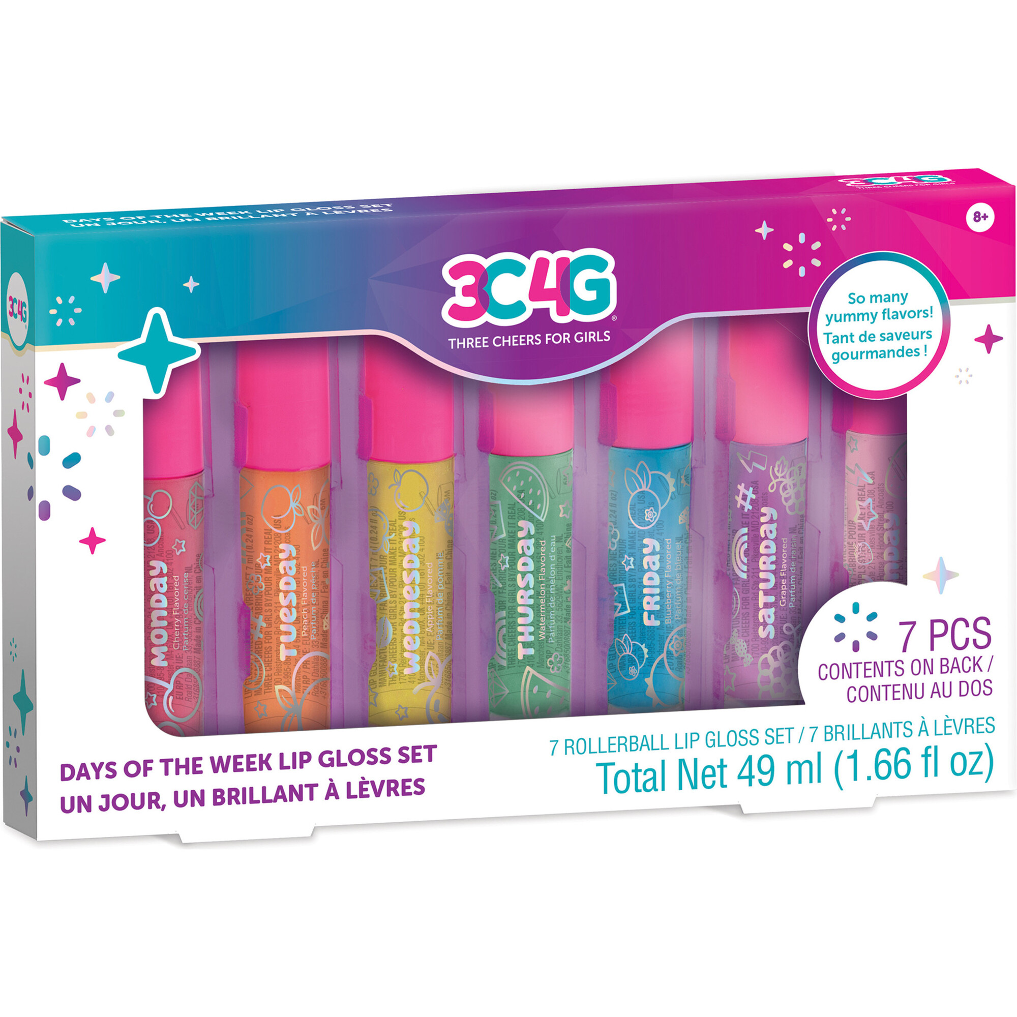 3C4G: Days Of The Week Lip Gloss Set - Arts & Crafts - 1