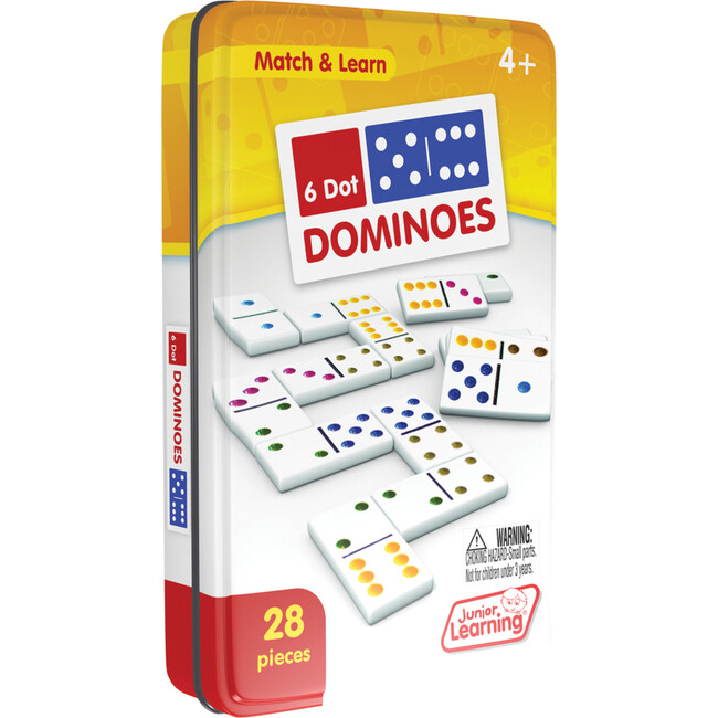 6 Dot Dominoes Activity Cards for Ages 4+ Kindergarten Learning