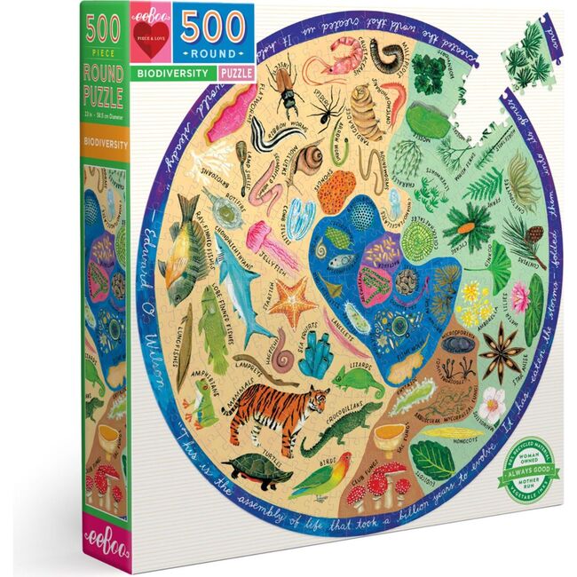 Piece and Love Biodiversity 500 Piece Jigsaw Puzzle