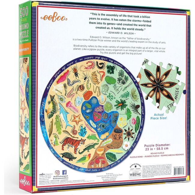 Piece and Love Biodiversity 500 Piece Jigsaw Puzzle - Puzzles - 3