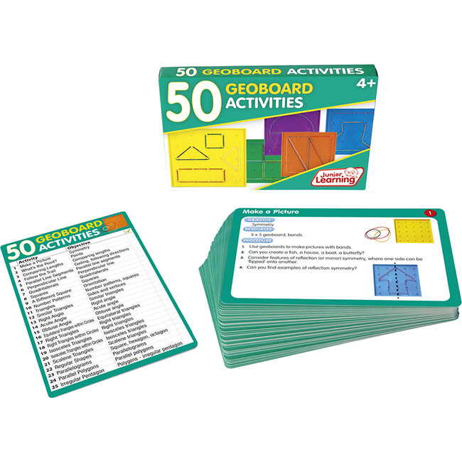 50 Geoboard Activities for Ages 4-6 Kindergarten Grade 2 Learning