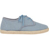 Rowan Canvas Lace Up Espadrille, Dusty Blue - Espadrilles - 1 - thumbnail