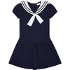 Crisanta Nautical Dress, Navy - Dresses - 1 - thumbnail