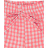 Flores Cotton Shorts, Pink Gingham - Shorts - 4