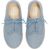 Rowan Canvas Lace Up Espadrille, Dusty Blue - Espadrilles - 2