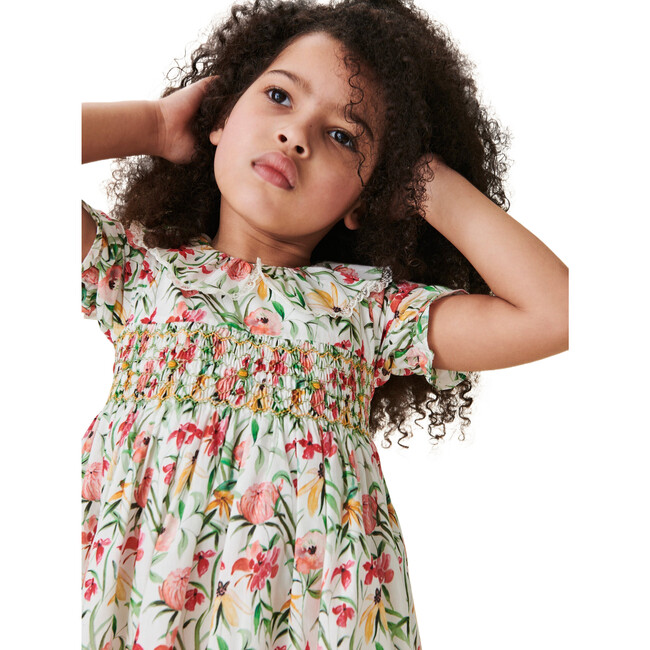 Milla Hand Smock Dress, Coral - Dresses - 2
