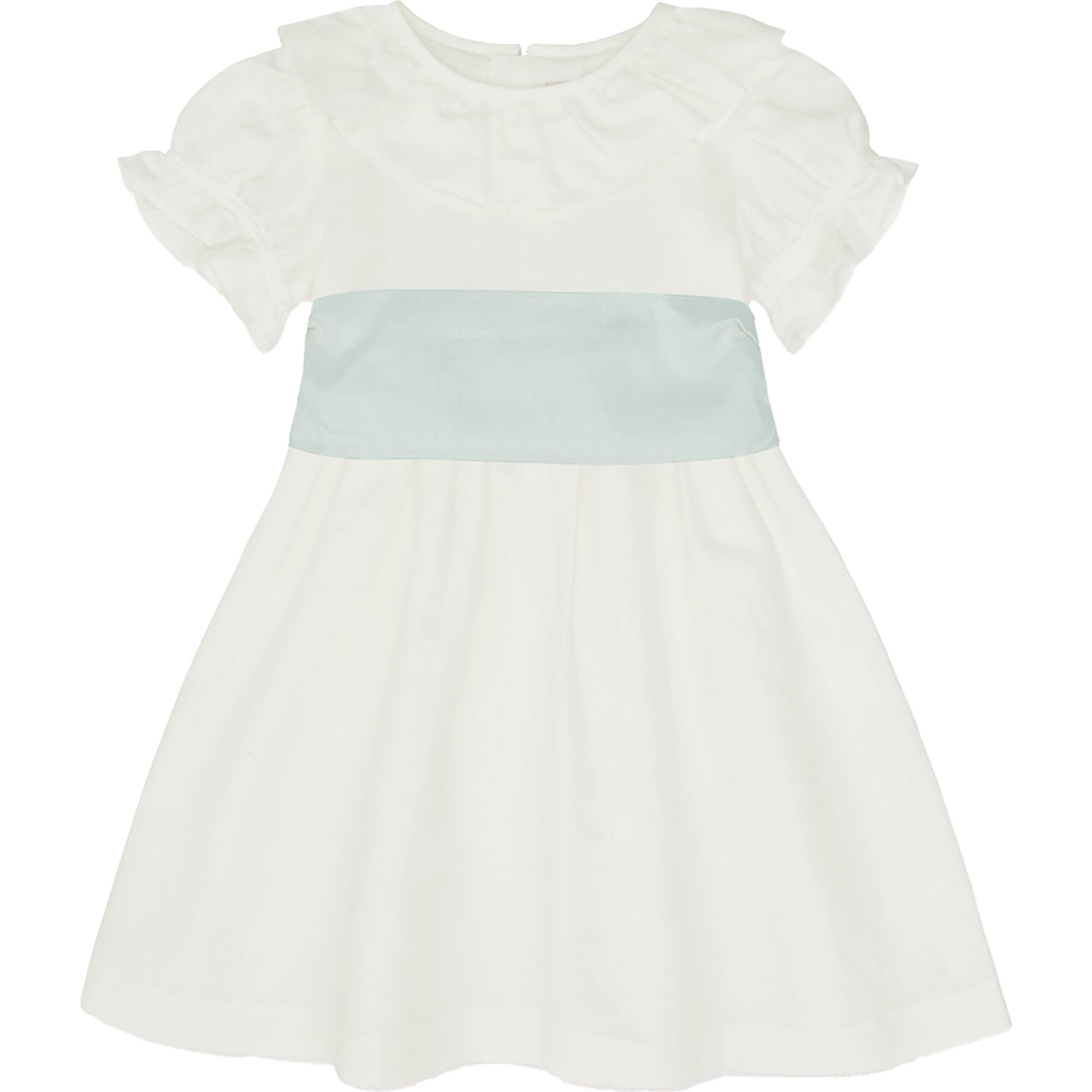 Vega Ceremony Dress with Silk Sash, Sage Green - Ceremonial Dresses - 1