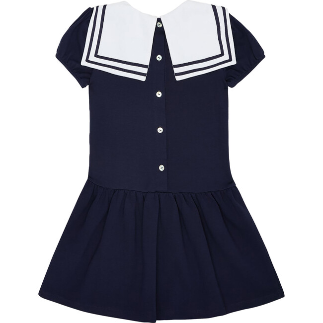 Crisanta Nautical Dress, Navy - Dresses - 3