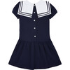 Crisanta Nautical Dress, Navy - Dresses - 3