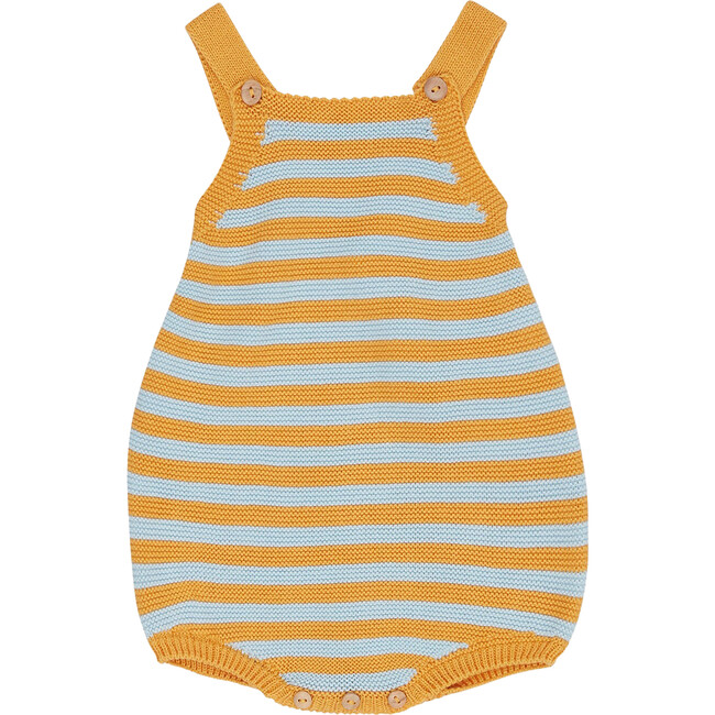 Ninette Cotton Baby Knitted Dungarees, Honey