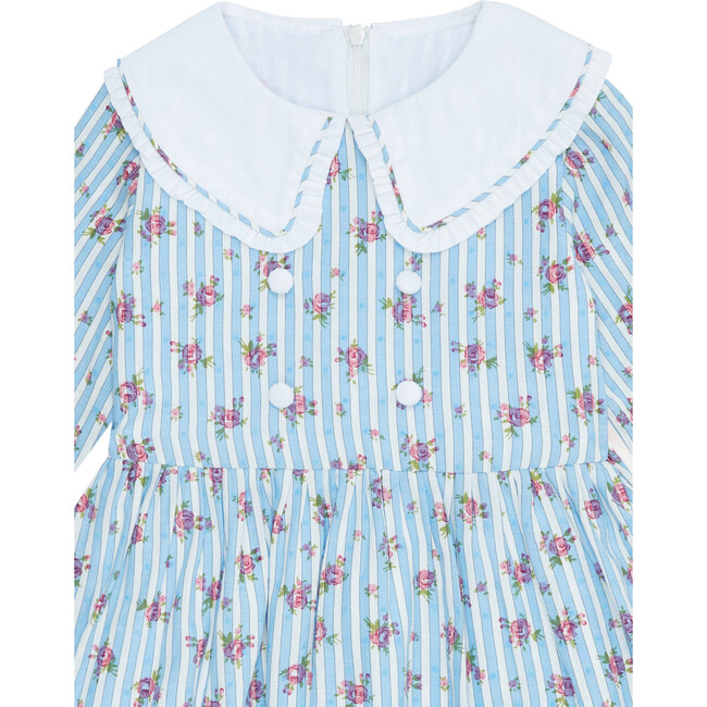 Provenza Dress, Blue - Dresses - 4