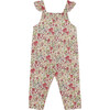 Nova Baby Girl Dungarees, Pink Poppies - Overalls - 3