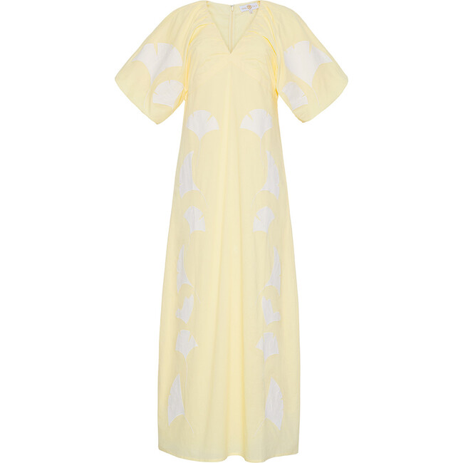 Women's Miriam V-Neck Puff Sleeve Maxi Dress, Ginkgo
