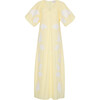 Women's Miriam V-Neck Puff Sleeve Maxi Dress, Ginkgo - Dresses - 1 - thumbnail