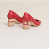 Women's Risa Color-Block Stacked Resin 2.75-Inch Heel Shoes, Begonia - Dress Shoes - 4
