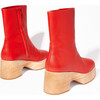 Women's Isla Leather Low 2.75-Inch Heel Platform Clog Boots, Vamp - Boots - 3