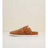 Women's Porter Leather Buckled Slip-On, Bamboo - Slip Ons - 4