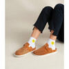 Women's Porter Leather Buckled Slip-On, Bamboo - Slip Ons - 5