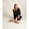 Women's Porter Leather Buckled Slip-On, Bamboo - Slip Ons - 6