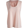 Women's Venus Bias-Cut Ruched Back Tank Top, Pale Pink - Tank Tops - 1 - thumbnail