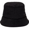 Women's Yuki Tonal Embroidered Monogram Bucket Hat, Black - Hats - 2