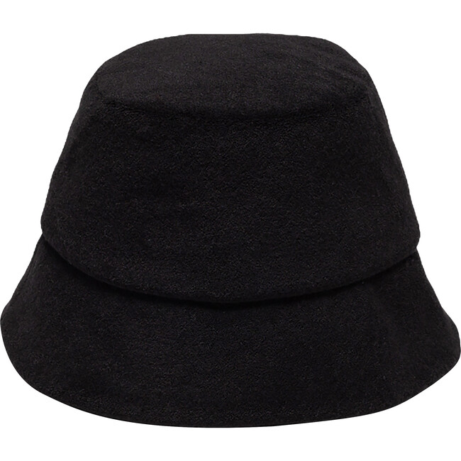 Women's Yuki Tonal Embroidered Monogram Bucket Hat, Black - Hats - 3