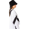 Women's Yuki Tonal Embroidered Monogram Bucket Hat, Black - Hats - 5