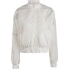 Women's Steffi High-Neck Zipped Shell Jacket, Optic White - Jackets - 1 - thumbnail