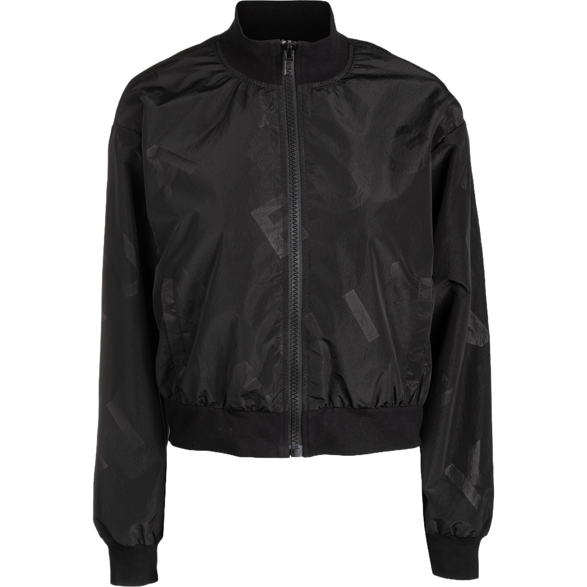 Women's Steffi High-Neck Zipped Shell Jacket, Black - Jackets - 1