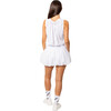 Women's Venus Bias-Cut Ruched Back Tank Top, Optic White - Tank Tops - 5