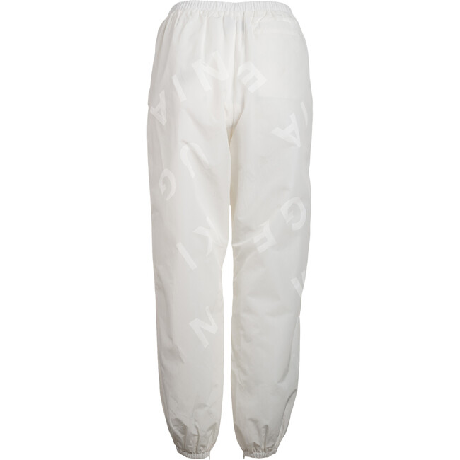 Women's Martina Ankle Slide Zipper Pants, Optic White - Sweatpants - 2