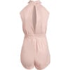 Women's Leylah Halter Neck Short Jumpsuit, Pale Pink - Jumpsuits - 2