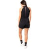 Women's Leylah Halter Neck Short Jumpsuit, Black - Jumpsuits - 4