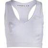 Women's Emma V-Neck Sports Bra, Optic White - Bras - 1 - thumbnail