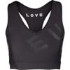 Women's Emma V-Neck Sports Bra, Black - Bras - 1 - thumbnail