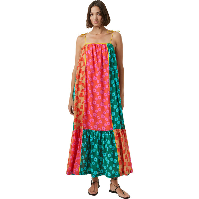 Women's Sylvana Tie-Dye Spaghetti Strap Dress, Multi Bombay Bloom Ditsy