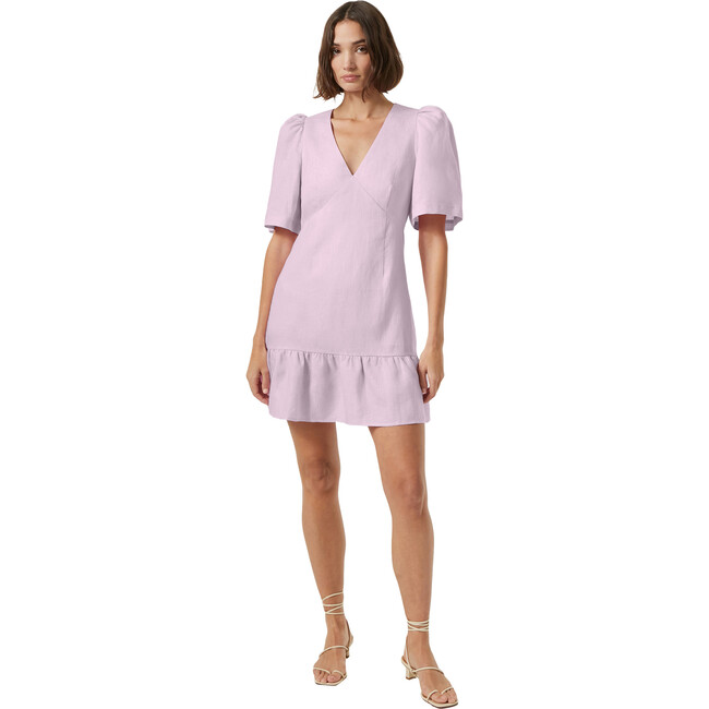 Women's Mariana Deep V-Neck Short Dress, Sun Bleached Pink