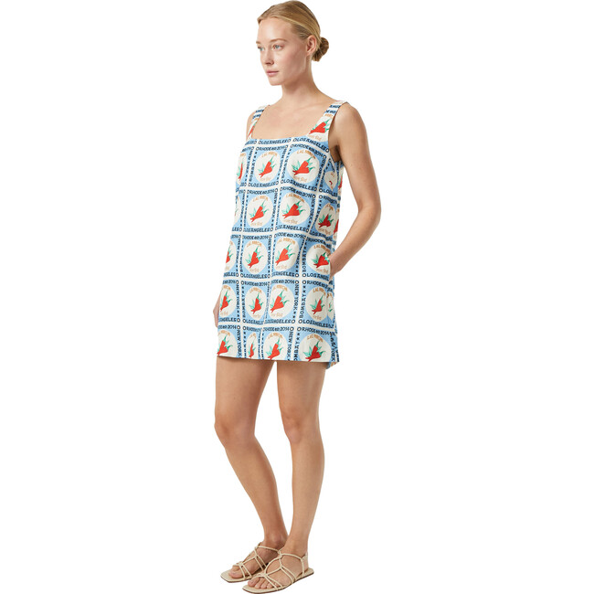 Women's Kiera Sleeveless Oversized Short Dress, Lal Mirchi - Dresses - 2