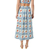 Women's Aaron Pleated A-Line Midi Skirt, Lal Mirchi - Skirts - 5