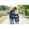 Kids American Flag Crewneck Sweater, Navy - Sweaters - 3