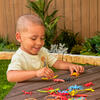Wooden Octagon Table, Stools & Umbrella Set, Kids’ Outdoor Furniture, Brown Bear & Beige - Kids Seating - 4