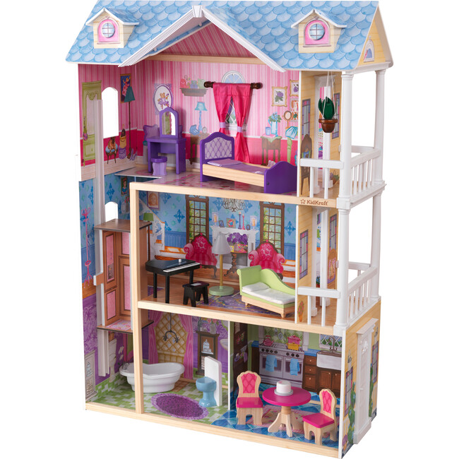 My Dreamy Dollhouse with Lights & Sounds, Elevator and 14 Accessories