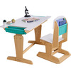 Grow Together™ Pocket Adjustable Wooden Desk and Chair, Natural - Play Tables - 1 - thumbnail